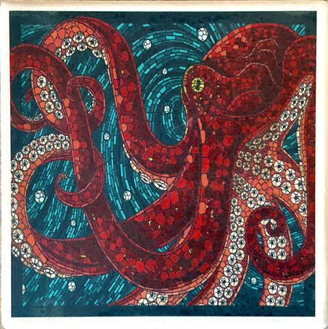 Mosaic Art Octopus Coaster