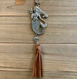 Colorful Mermaid Metal Car Charm