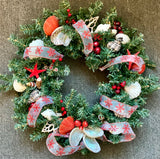 Holiday Christmas Shell Wreath