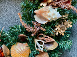 Fall Elegance Shell Wreath