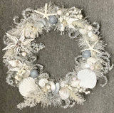 Twinkle Snow Seashell Wreath
