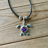 Hibiscus Turtle Necklace