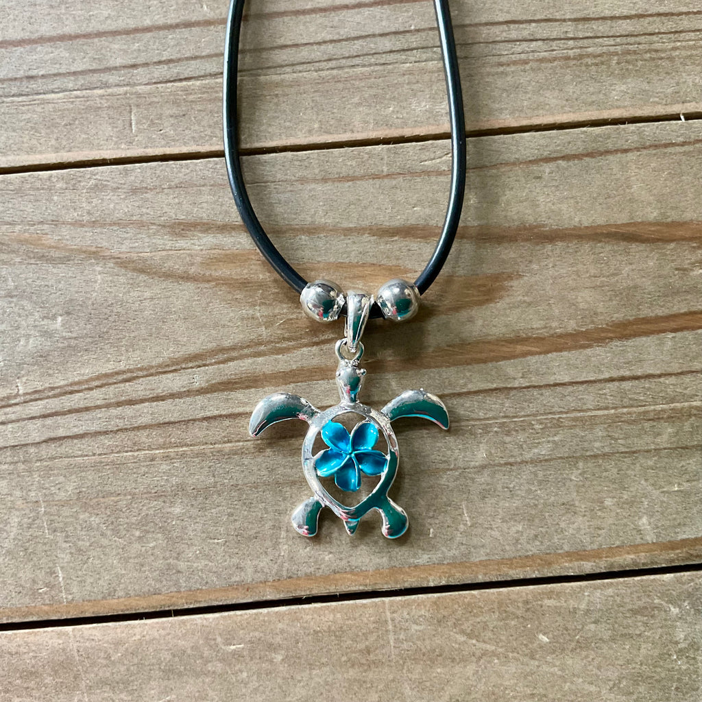 Hibiscus Turtle Necklace