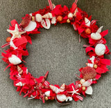 Ocean Candy Shabby Seashell Wreath