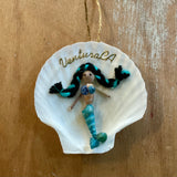 Mermaid Ventura CA Shell Ornament