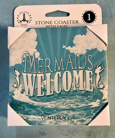 Mermaids Welcome Boxed Coaster