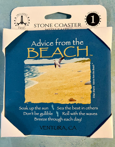 Advice from the Beach Boxed Coaster