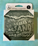 Secrets in the Sand Boxed Coaster