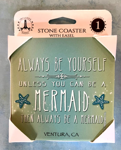 Always be Yourself Mermaid Boxed Coaster