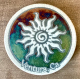 Ventura CA Raku Pottery Coasters