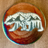 Raku Pottery Coaster