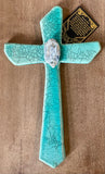 Raku Gemstone Cross