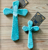 Raku Gemstone Cross