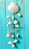 White Scallop Seashell Windchime