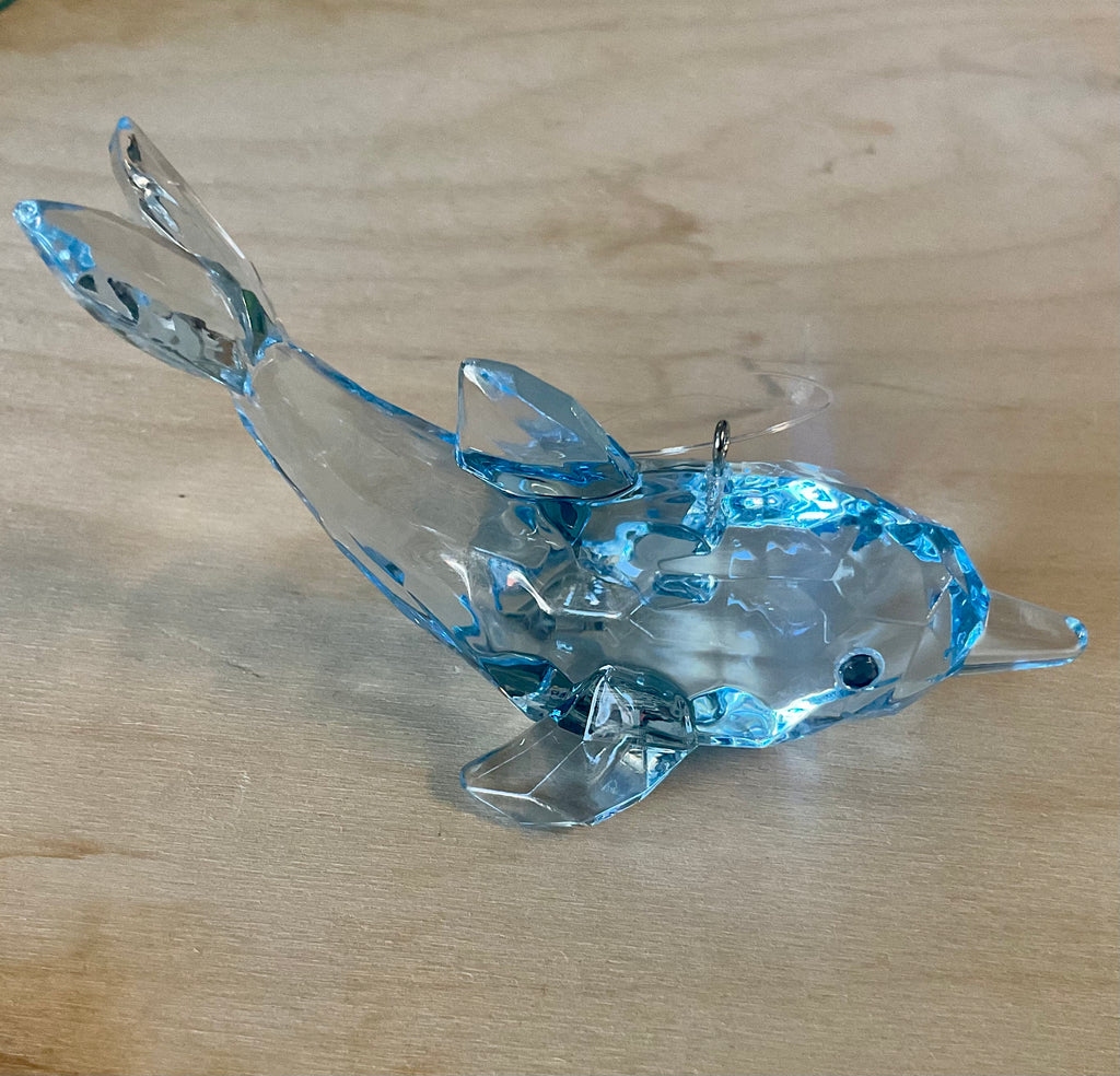 Faceted Dolphin Ornament