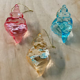 Faceted Seashell Ornament