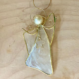 Capiz Charm Angel Ornament