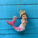 Cherub Child Mermaid Ornament