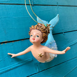 Cherub Child Mermaid Ornament