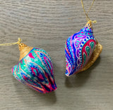 Painted Shell Ornament