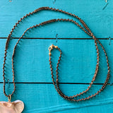 MOP Heart Seaglass Necklace