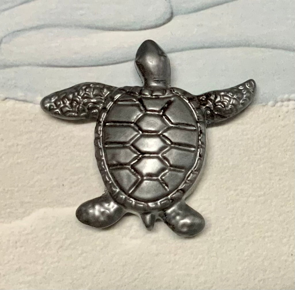 Sea Turtle Metal Magnet