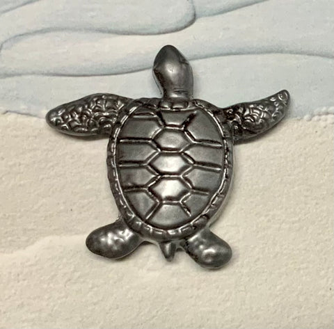 Sea Turtle Metal Magnet