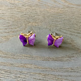 Colorful Mop Butterfly Studs