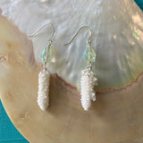 Coral Branch Drop Earrings