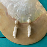 Coral Branch Drop Earrings