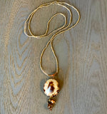 Sun Shimmer Seed Bead Necklace
