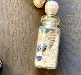 Beachcomber Bottle Leather Necklace