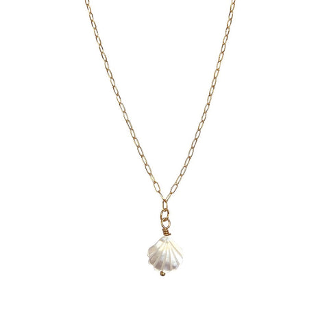 MOP Scallop Shell Necklace