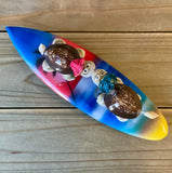 Airbrushed Surfboard Kissing Turtle Magnet