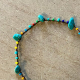 Simple Seed Bead Stone Anklet