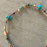 Simple Seed Bead Stone Anklet