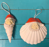 Santa Sculpture Seashell Ornament