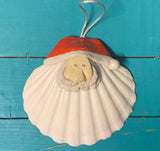 Santa Sculpture Seashell Ornament