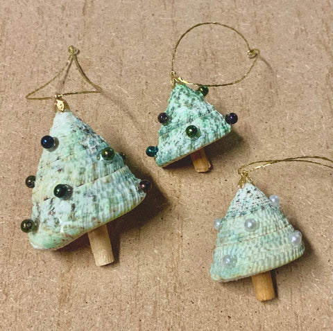 Seashell Beaded Tree Ornament