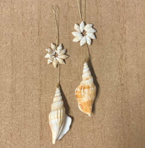 Strombus Seashell Flower Ornament