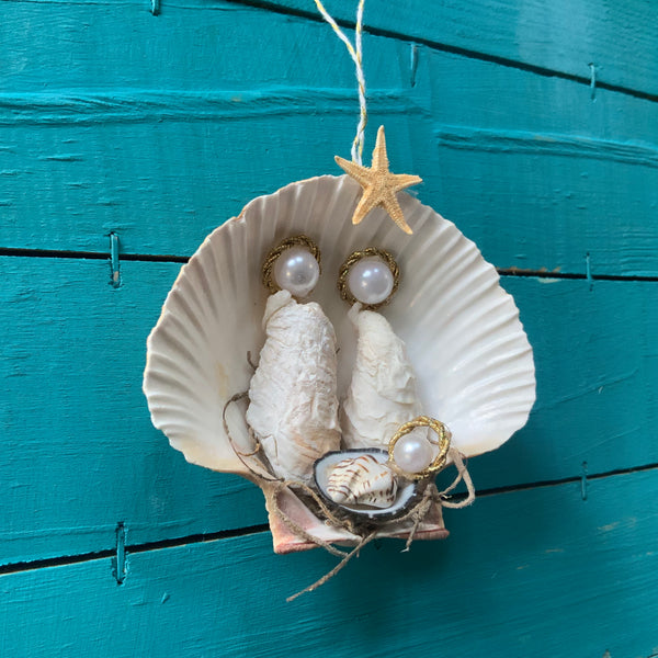 Nativity Oyster Shell Ornament – Sea Things Ventura