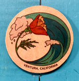 Ventura Ca Wooden Magnet