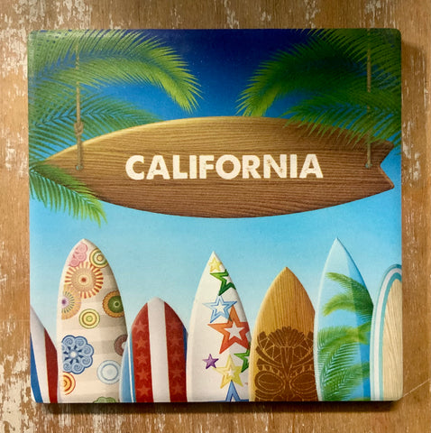 Surfboard California Coaster
