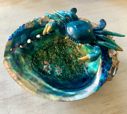 Gourmet Art Melamine Spoon Rest/Spoon Holder (Sealife Crab