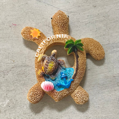 CA Beach Turtle Magnet