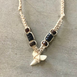 Shark Tooth Jagged Bead Necklace