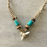 Shark Tooth Jagged Bead Necklace