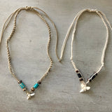 Shark Tooth Jagged Bead Necklace