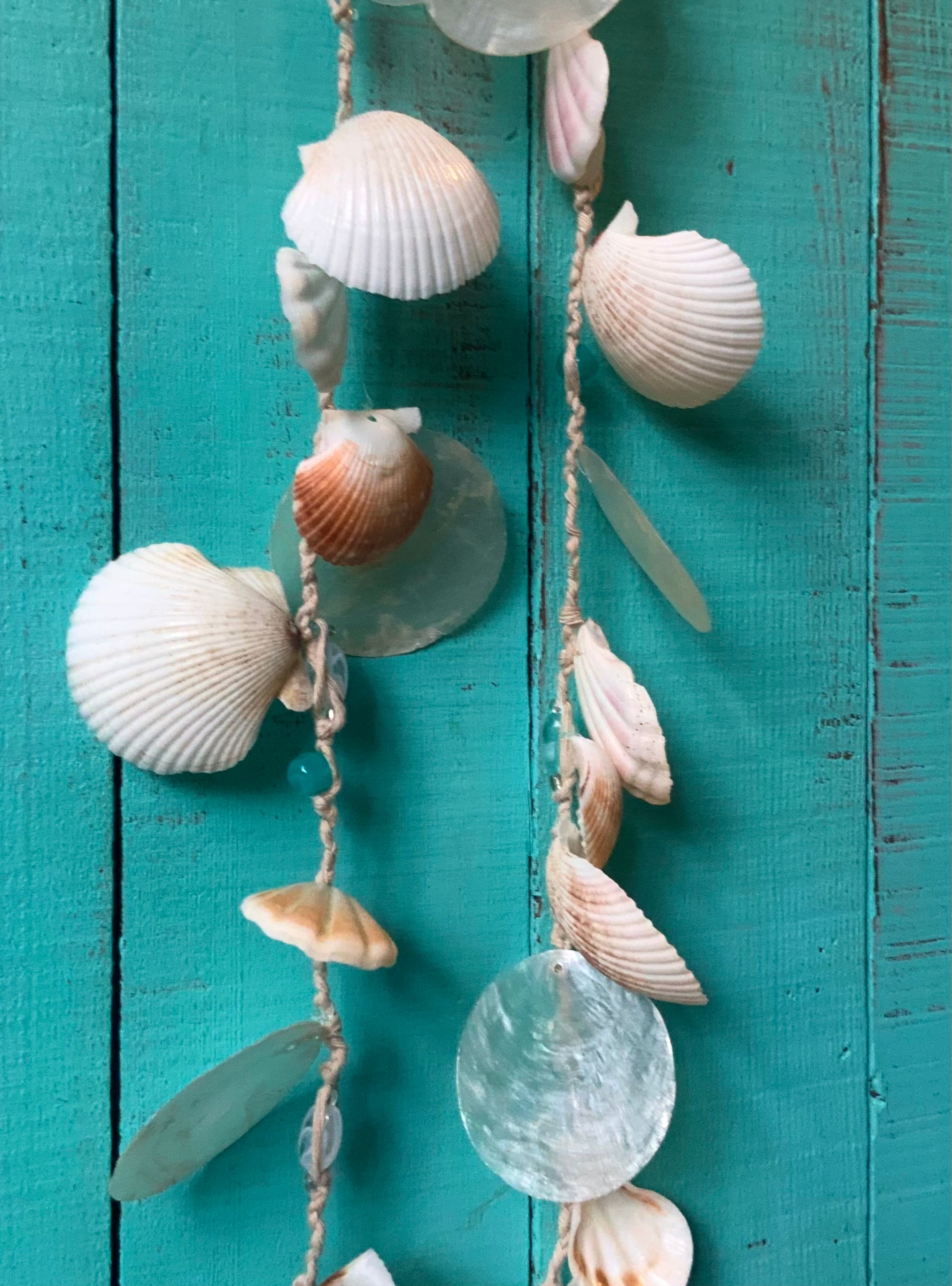 vintage seashell plant hanger Colorful Coast Seashell Garland – Sea Things Ventura