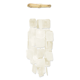 Capiz Bamboo Frame Geo Windchime